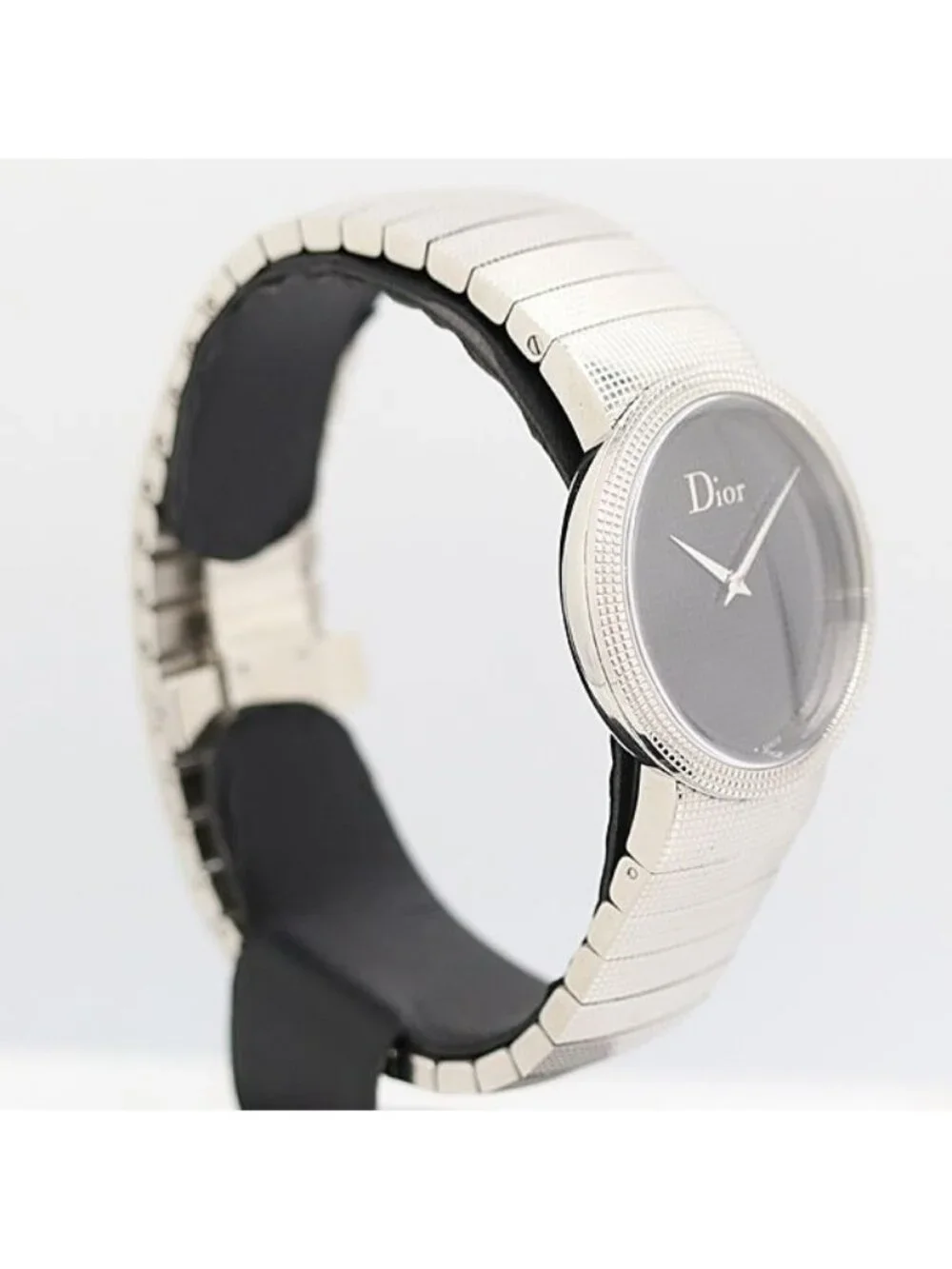 Dior La D de Dior Black Lattice Dial Watch
